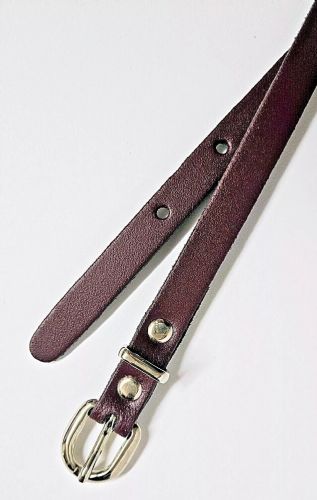Leather Belt (B1) 13mm (Medium - Ox Blood Red)